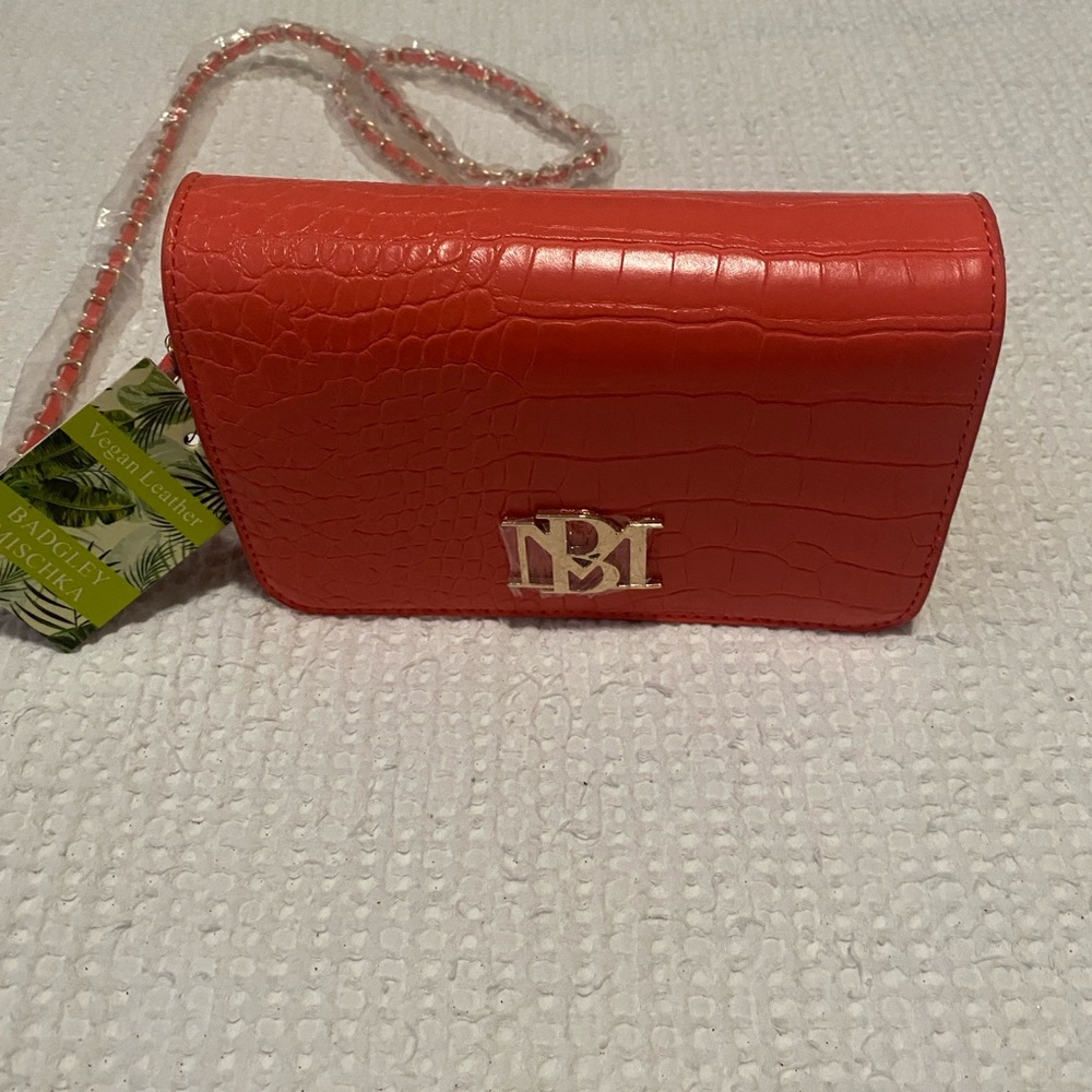 NBI Badgley Mischka Orange Crossbody